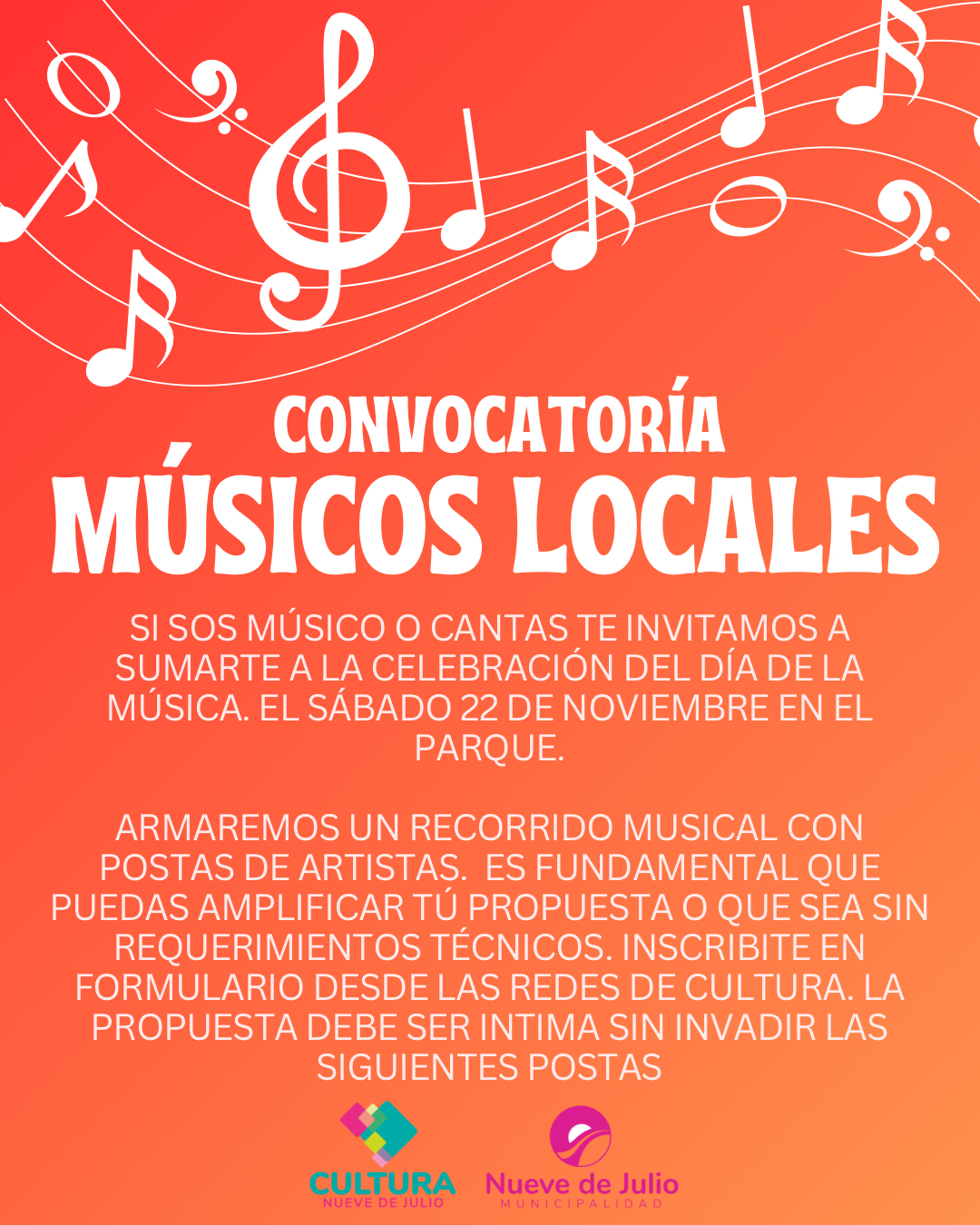 CONVOCATORIA POR DÍA DE LA MÚSICA: “BUSCÁ TU RI