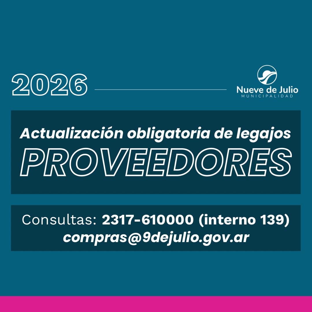 ACTUALIZACIÓN ANUAL DEL REGISTRO DE PROVEEDORES MUNICIPALES